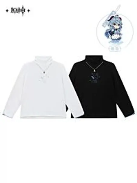 Genshin Impact miHoYo Vibrant Harriers Aloft in Spring Breeze Ganyu Collection Half Turtle Neck Long Sleeve T-Shirt