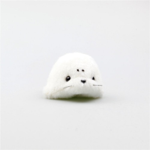 Baby Harp Seal Plush Bag Charm Stuffed Keychain | Default Title