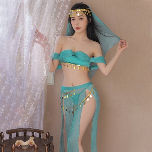 Oasis Princess Arabian Erotica Set - Green / S