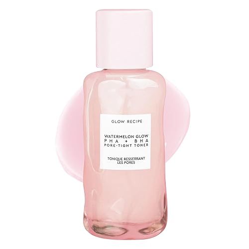 Glow Recipe PHA + BHA Face Toner - Korean Skin Care Pore Minimizer & Gentle Facial Exfoliator for Tightening, Hydrating & Exfoliating - Glycerin, Watermelon & Cactus Water (40ml) - 1.35 Fl Oz (Pack of 1) - Travel Size