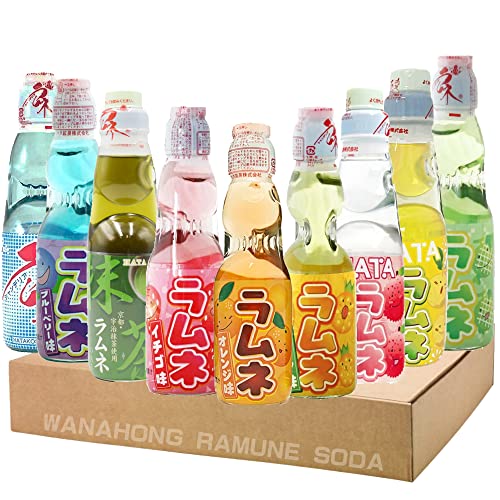 Hatakosen Ramune Soda (8 Bottles Gift Set)
