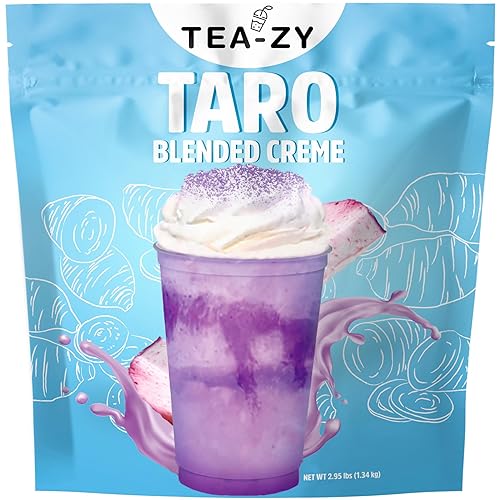 Taro milk tea powder [3 lbs] (45 servings) taro powder for bubble tea. Taro powder bulk format bubble tea powder suitable for boba shop.