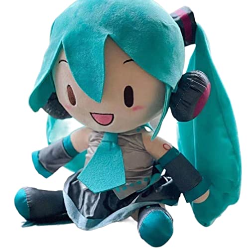ESOUT Miku Piush The First Sound of Animation The Future Plush Friend's Birthday Party Or Party Gift ( Color : Green [32cm] )