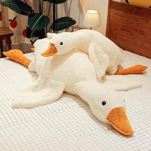 CottonStar Goose Stuffed Animal 20 Inch Plush Toy, 1.4 lbs Cute Duck Stuffed Animal, Plush Soft Plushies Pillow Doll Toys, Gift for Anxiety Kids and Friends, White - Weighted Stuffed - 20 inches