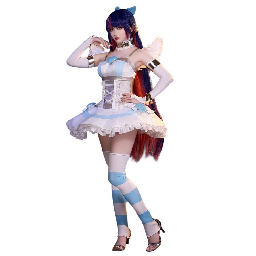 【Ready For Ship 】DokiDoki-SR Anime Panty & Stocking with Garterbelt Cosplay Panty / Stocking Costume | Stocking / M