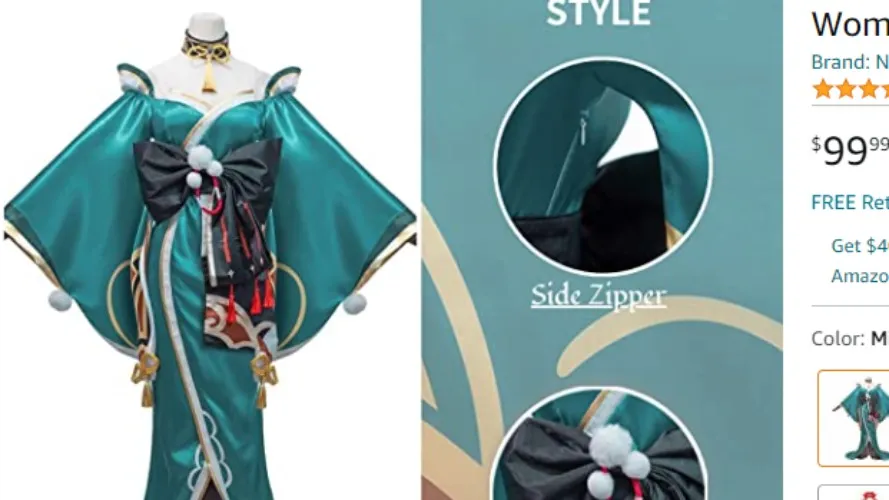 Amazon.com: NSPSTT Genshin Impact Cosplay Miss Hina Cosplay Costume Gorou Costume Women Kimono : Clothing, Shoes & Jewelry