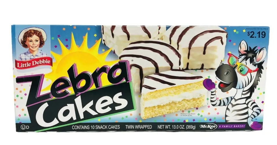 Little Debbie Zebra Cakes, 10 Twin-Wrapped Cakes, 13.0 oz Box, 
