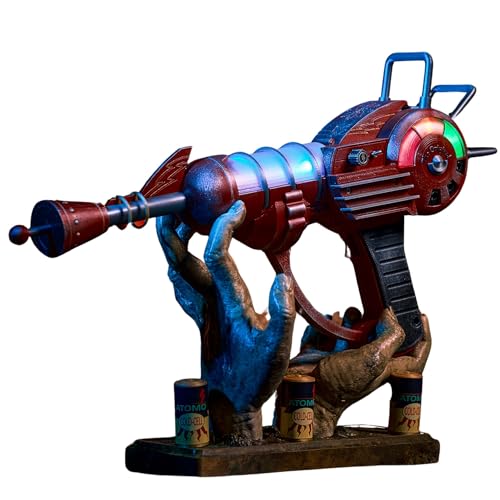 Ray Gun LED lights Replica Prop CoD Zombies Cosplay Collectable (Ray Gun + Zombie Stand + 2 Extra battery cell replicas) - Ray Gun + Zombie Stand + 2 Extra battery cell replicas