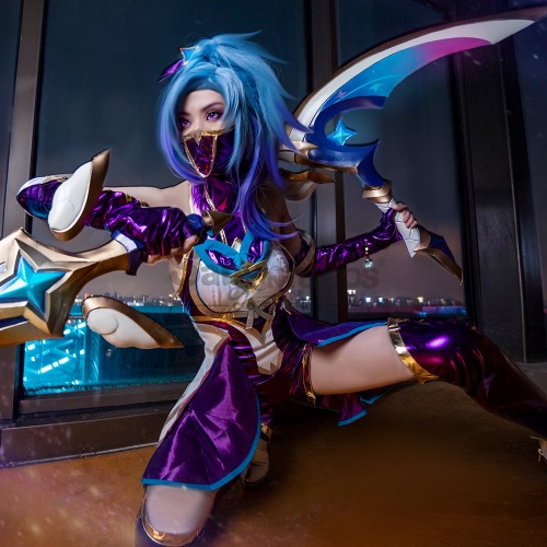 Game League of Legends Cosplay Star Guardian Akali Cosplay Costume - L