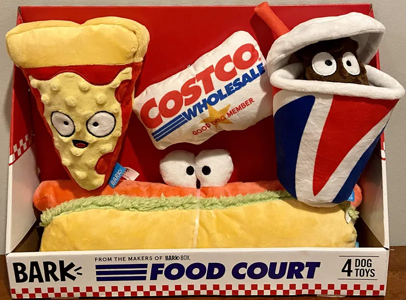 Bark Costco Food Court Dog Toy
