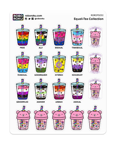 Equali-Tea LGBTQIA+ Planner Stickers