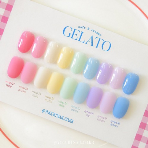 Yogurt Nail Korea Gelato -  Full 9pc Collection/Individual Bottles | Full 9pc Collection