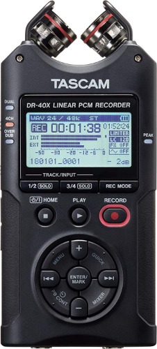 Tascam DR-40X Four Track Handheld Recorder and USB Interface - 