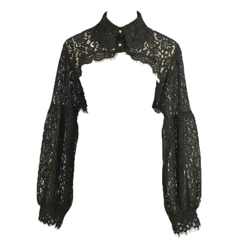 Elegtiskas Detachable Dickey Blouse False Collar Half Shirt Blouse Collar Crop Top