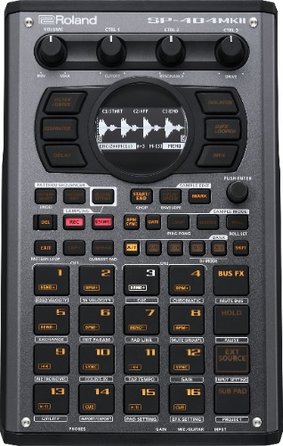Roland SP-404MKII Creative Sampler and Effector with 16GB Internal Storage, 32-Voice Polyphony and 160 Samples Per Project, Black (SP-404MK2) - 