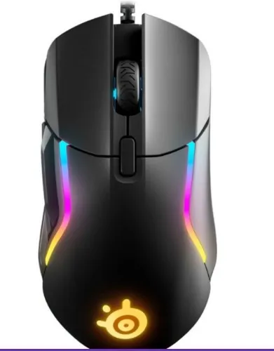 SteelSeries - Rival 5 Wired Optical Gaming Mouse with RGB Lighting - Black