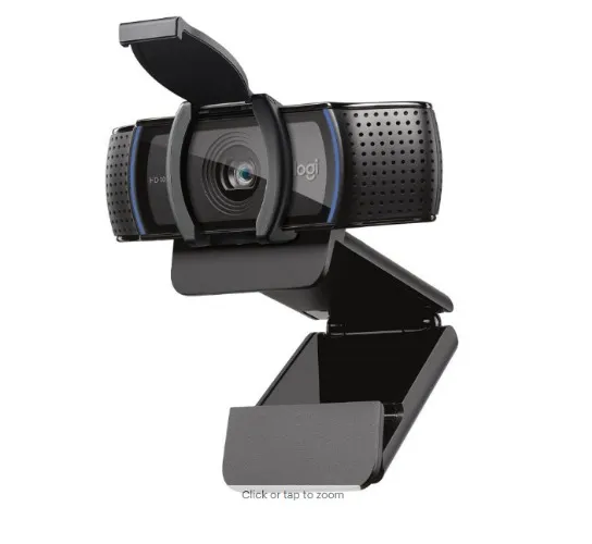 Logitech - C920s Pro 1080 Video Conferencing, Streaming, and Gaming Webcam with Privacy Shutter - Black