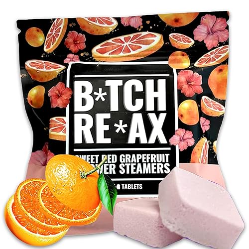 Swear Shower Steamers Gift Set, Shower Steamers Aromatherapy with Charmed Aroma, Shower Steamer Unique Gifts for Women, Bath Set Calm Down Shower Tablets, Birthday Gifts for Women and Mom(Pink) - Pink