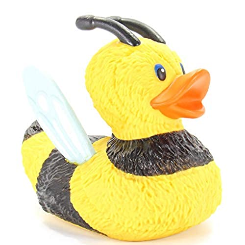 Wild Republic Rubber Duck, Bee, Gift for Kids, Great Gift for Kids and Adults, 4 inches - Bee