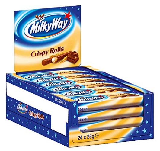Milky Way Crispy Rolls 25 g (Pack of 24)