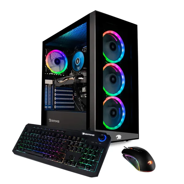 iBUYPOWER Gaming PC Computer Desktop Element 9260 (Intel Core i7-9700F 3.0Ghz, NVIDIA GeForce GTX 1660 Ti 6GB, 16GB DDR4, 240GB SSD, 1TB HDD, Wi-Fi & Windows 10 Home) Black - i7 9700F / GTX 1660 TI