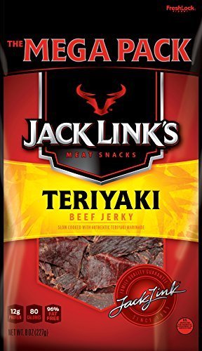Jack Link's Meat Snacks Beef Jerky, Teriyaki, 8 Ounce by Jack Links