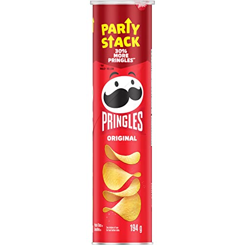 Pringles Mega Can Original Flavour Potato Chips, 194 Grams