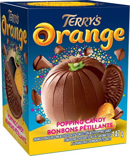 Terry's Orange - Poppy Candy Ball - Chocolatey Confection, 147 Grams - Popping Candy