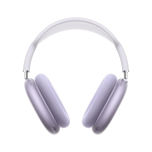 Apple AirPods Max Wireless Over-Ear Headphones, Pro-Level Active Noise Cancellation, Transparency Mode, Personalized Spatial Audio, USB-C Charging, Bluetooth Headphones for iPhone - Purple - USB-C - Purple - Without AppleCare+