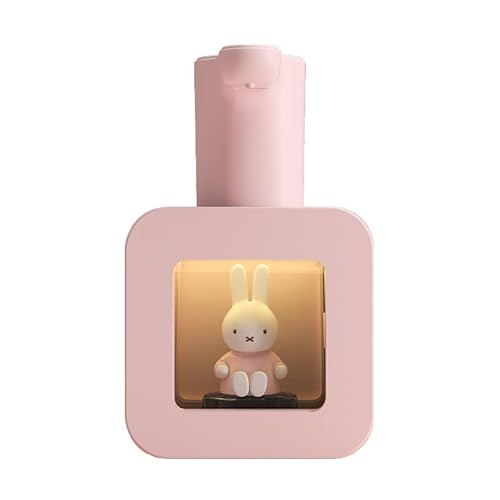Miffy Automatic Hand Soap Dispenser Touchless Foaming Soap Rechargeable with Sensor for Bathroom with Adjustable Soap Dispensing Control, Perfect for Household Use - Pink - Pink