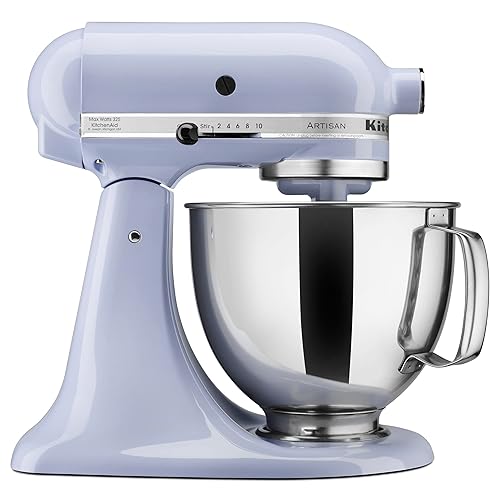 KitchenAid Artisan Series 5 Quart Tilt Head Stand Mixer with Pouring Shield KSM150PS, Lavender Cream - Lavender Cream