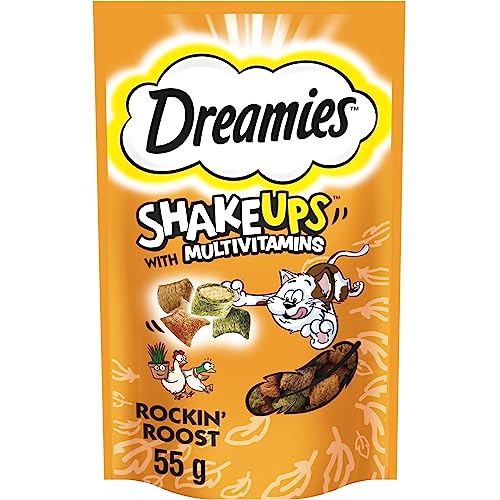 DREAMIES Shakeups Rockin Roost Cat Treats 8 x 55g - Rockin Roost