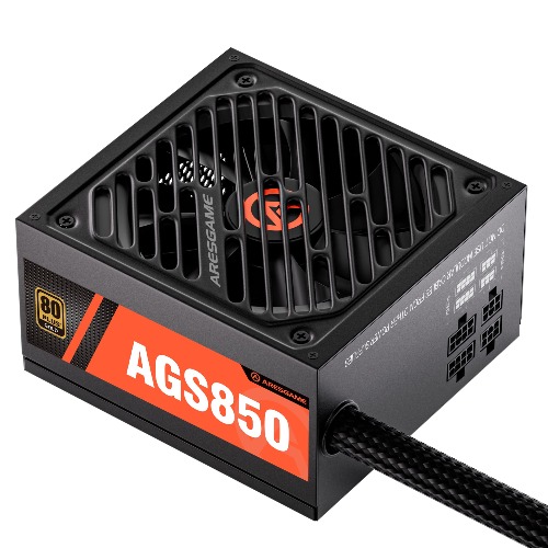 850W Power Supply Semi Modular 80+ Gold PSU (ARESGAME, AGS850) - AGS850
