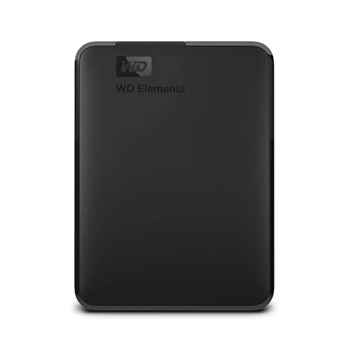 WD 2TB Elements Portable External Hard Drive for Windows, USB 3.2 Gen 1/USB 3.0 for PC & Mac, Plug and Play Ready - WDBU6Y0020BBK-WESN - 2TB - HDD