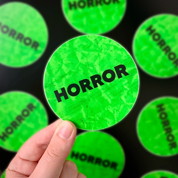 Horror VHS Movie Rental Store Sticker - Nostalgic Grunge 80s Halloween Stickers