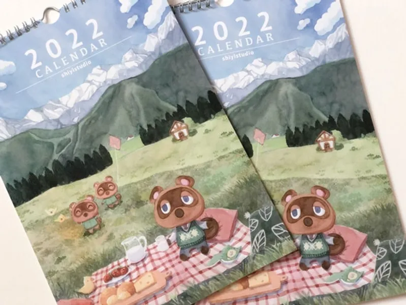 Calendar 2022  A4  Animal Crossing Calendar  ACNH  Wall | Etsy
