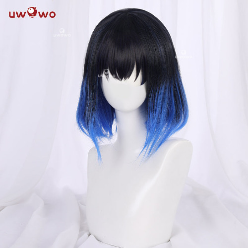 【Pre-sale】Uwowo New Version  Hashibira Inosuke Cosplay Wig 30cm Short Hair