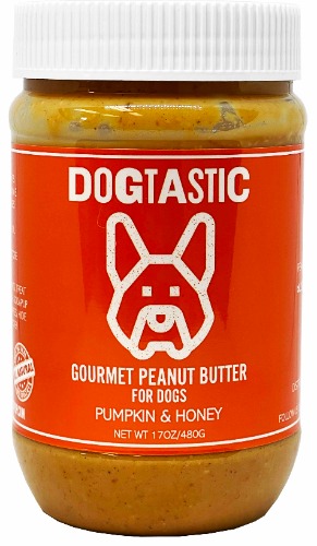 Dogtastic Gourmet Peanut Butter for Dogs - Pumpkin & Honey Flavor - Peanut Butter - Pumpkin & Honey
