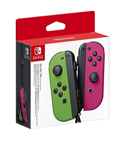 Nintendo Joy-Con Pair Green/Pink, Bluetooth (Nintendo Switch) - Neon Green / Neon Pink - Pair - Single