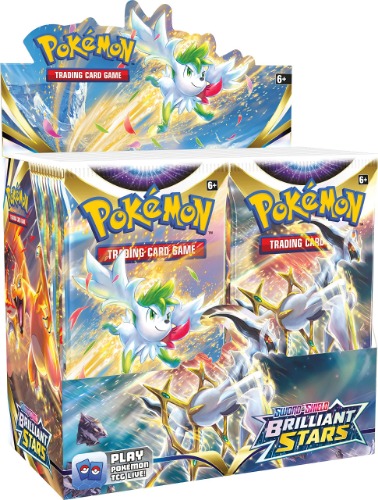 Pokémon TCG: Sword & Shield - Brilliant Stars Booster Display Box (36 Packs), language: English