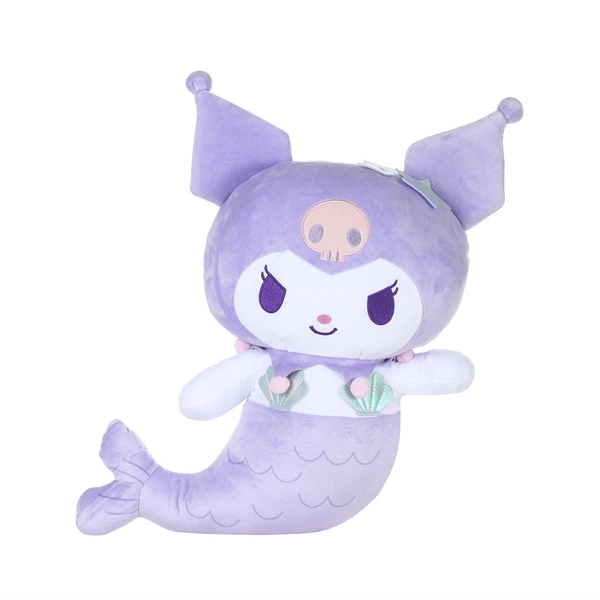 Official 19in Sanrio Plush Toys Kuromi Mermaid Plushie Hello Kitty Melody Stuffed Animals - Kuromi Purple