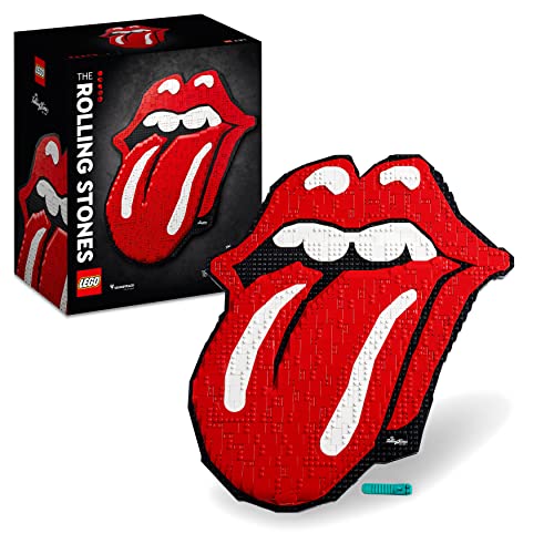 LEGO Art The Rolling Stones 31206 Building Kit; A Hobby or Gift for Music Fans that Encourages Creativity; Produce Displayable Wall Decor from an Arts-and-Crafts Set Designed for Adults (1,998 Pieces) - Single