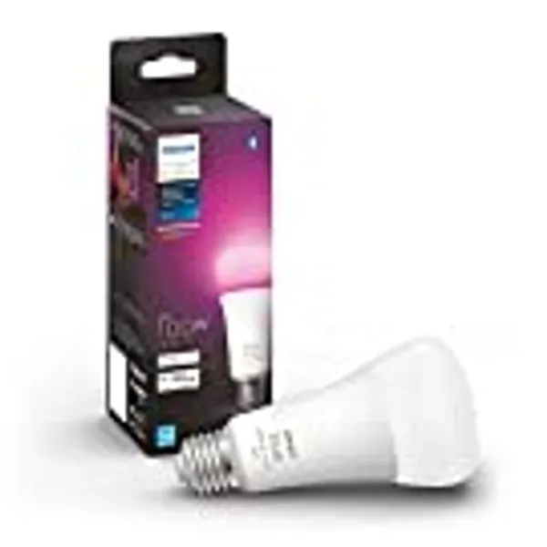Philips Hue White and Color Ambiance A21 High Lumen Smart Bulb, 1600 Lumens, Bluetooth & Zigbee Compatible (Hue Hub Optional), Works with Alexa & Google Assistant, 1 Bulb