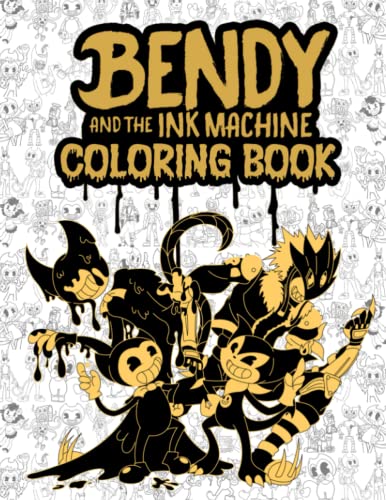 Bendỵ and The Ịnk Machịne Coloring Book: Encourage Creativity for Kids & Adults with One Sided Drawing Pages Of Characters and Iconic Scenes