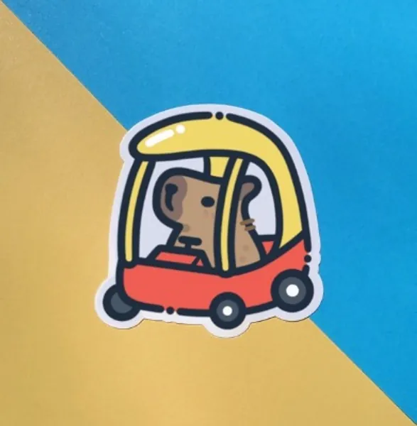 Capybara Car Sticker | Etsy