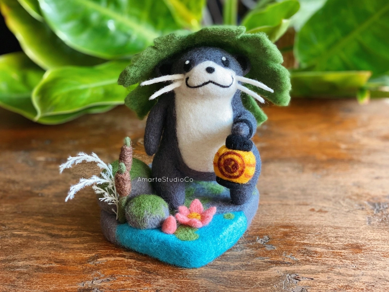 Wool Sculpted Odder Otter