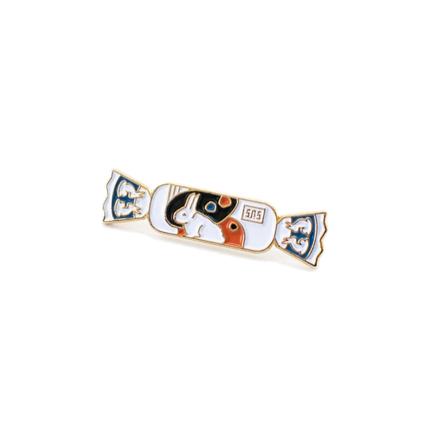 White Rabbit Candy Pin