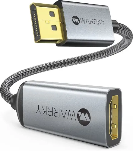 Amazon.com: WARRKY 4K DisplayPort to HDMI Adapter Cable, ( 2K 60Hz, 1080p 120Hz) Uni-Directional High-Speed DP PC to HDMI Monitor Converter Compatible for HP, Dell, GPU, AMD, NVIDIA, More. Male to Female. Passive : Electronics