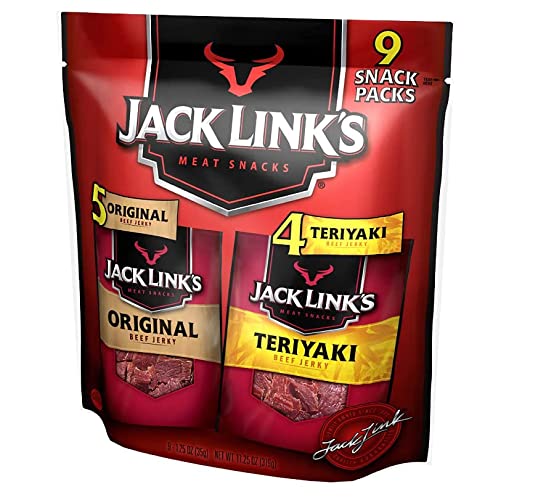 Jack Links Premium 110 Calorie Snack Beef Jerky Variety Pack, 11.25 Ounce