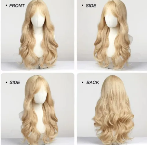 Blonde wig...